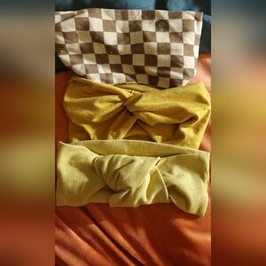 Stylish Yellow Knotted Headband